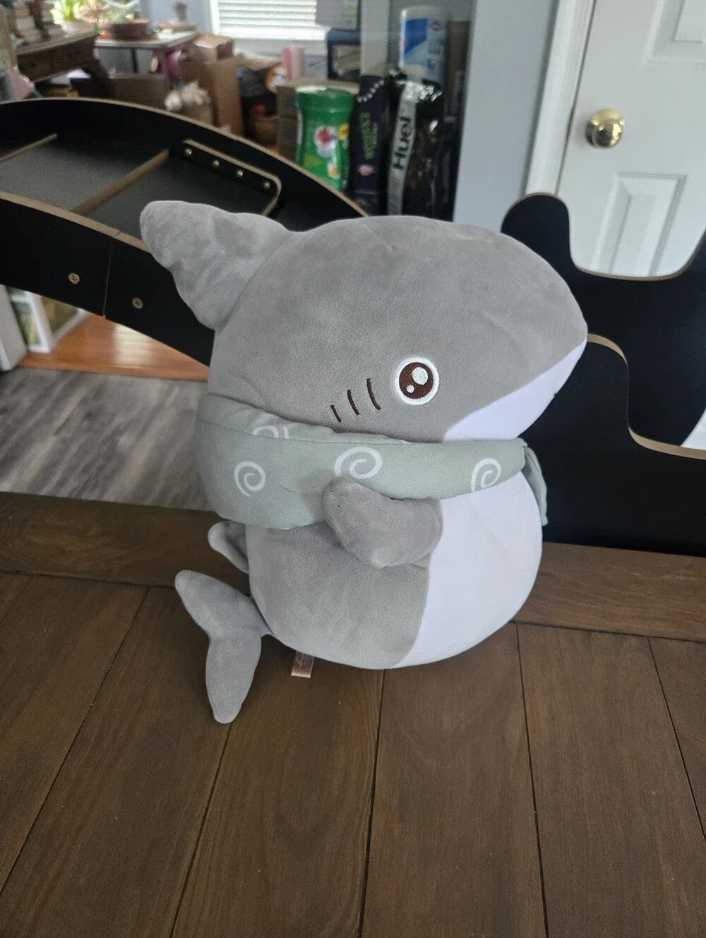 Odekake Kozame Outing Shark Mashumocchi BIG Plush Bandai Banpresto